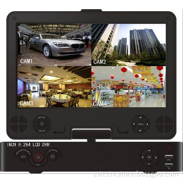 4CH build-in 10.5 inch LCD DVR COMBO CCTV CAMERA